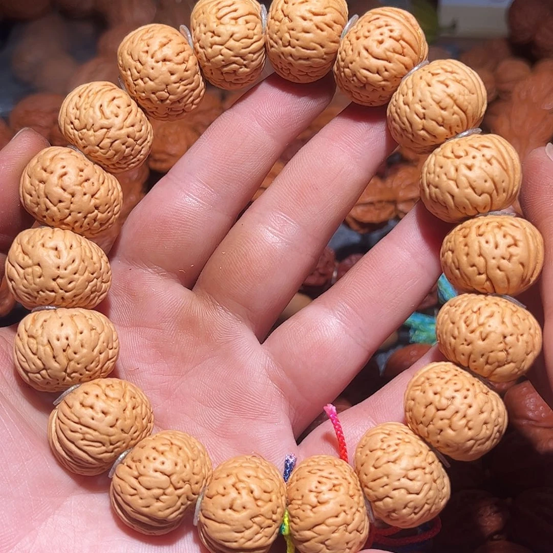 文玩核桃手串磨盘桃和