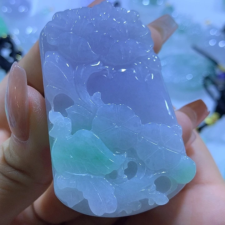 翡翠未镶嵌颈饰天然翡翠A货吊坠