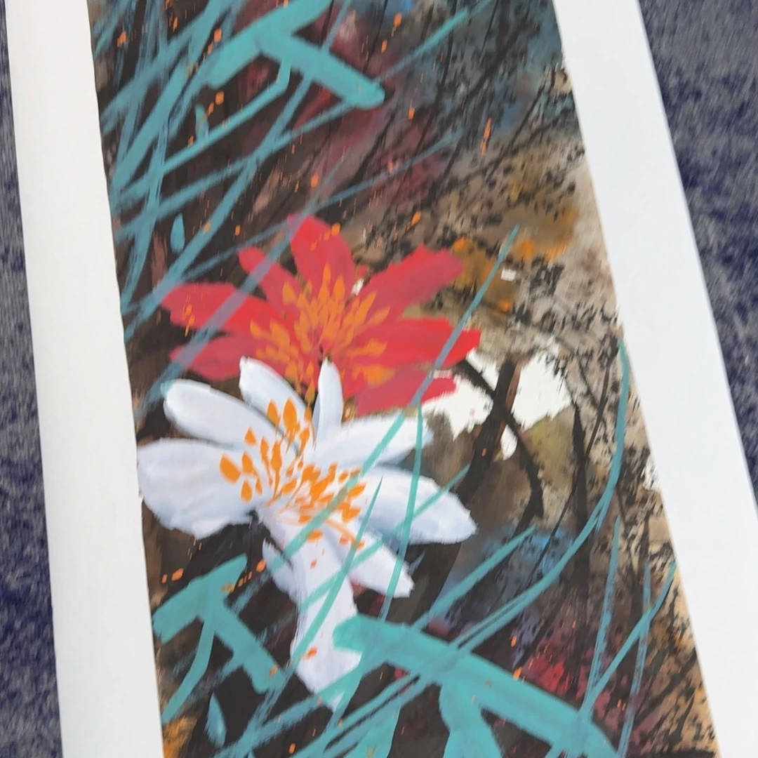 国画国画作品山水花鸟