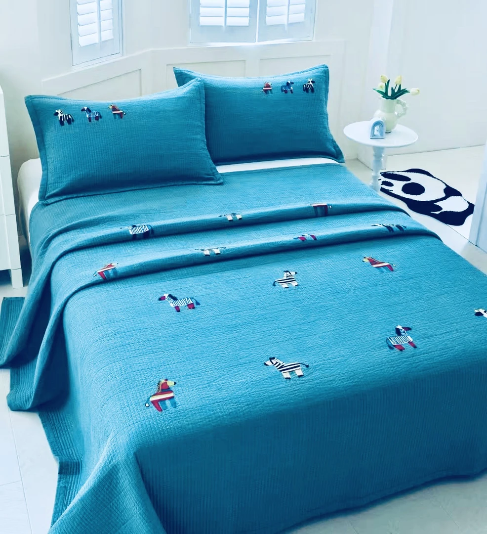 幕古(Mugu)云感舒氧双面可用床盖三件套微瑕～Z316