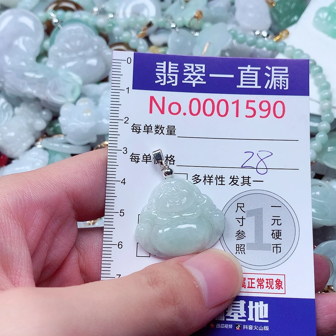 翡翠未镶嵌吊坠(不含链)1590