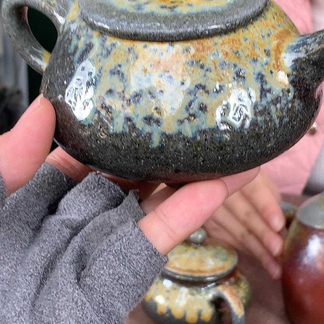 紫砂柴烧纯自然柴烧