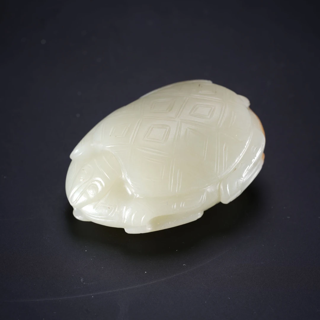 HTY11-28臻选.和田白玉龟把件【玉石拍卖】