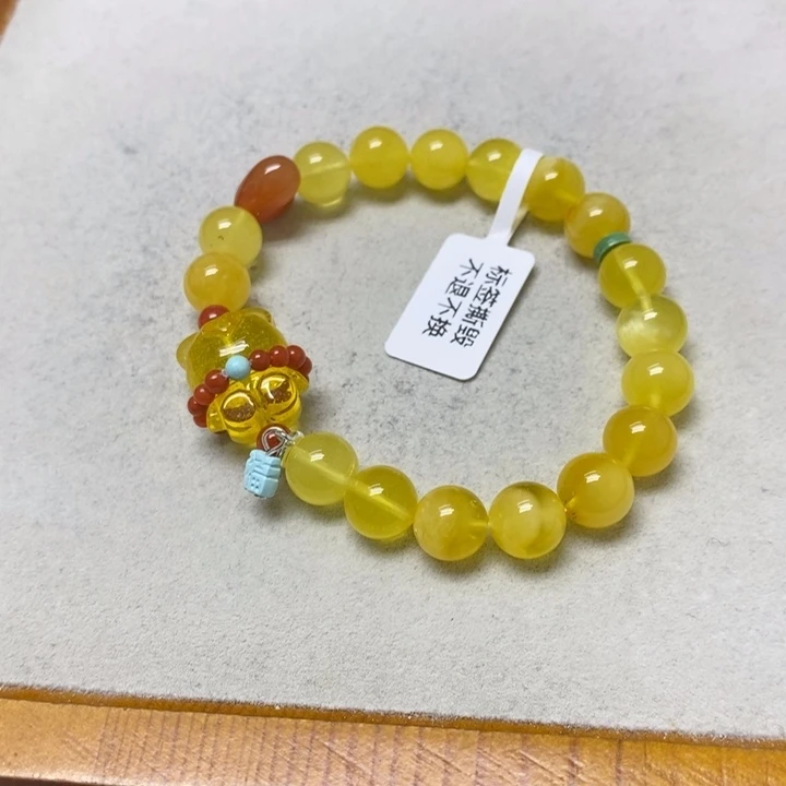 蜜蜡未镶嵌裸石串