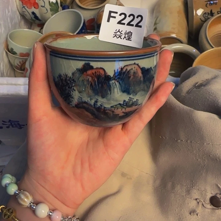 锦***年瓷片景德镇陶瓷手工手绘