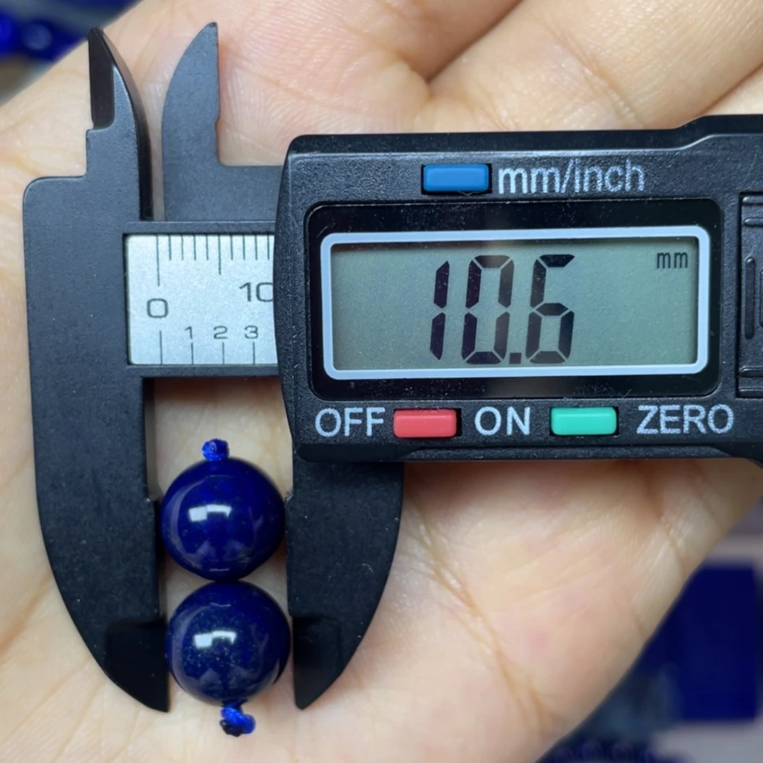 青金石未镶嵌10mm（黑加仑）单珠