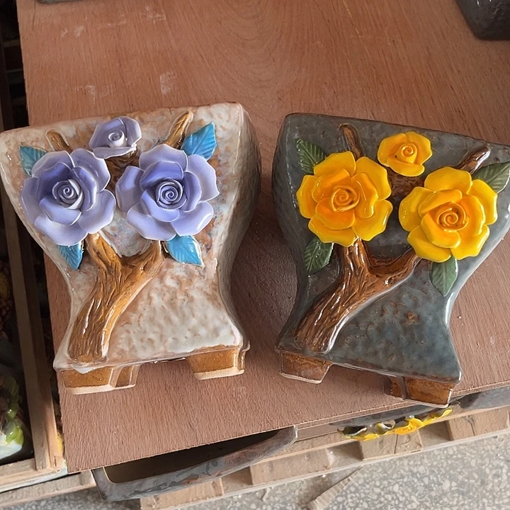 紫砂花盆粗陶材质多肉花盆