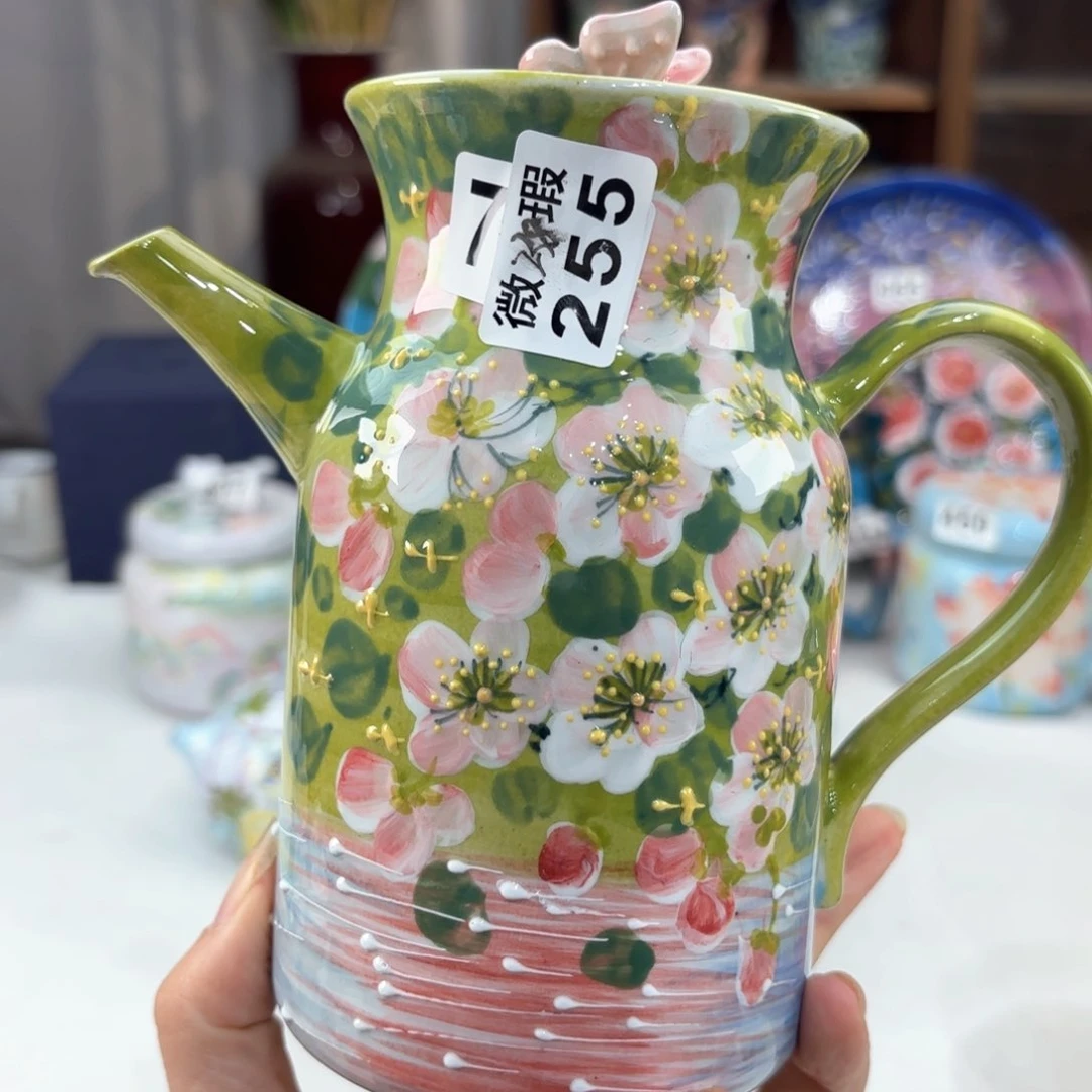 景德镇手绘高温釉下彩陶瓷茶具