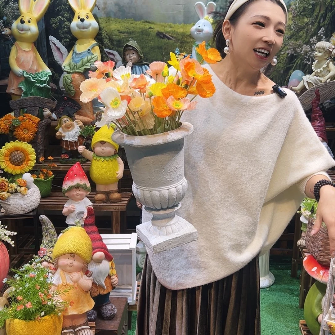 花园摆件红红火火