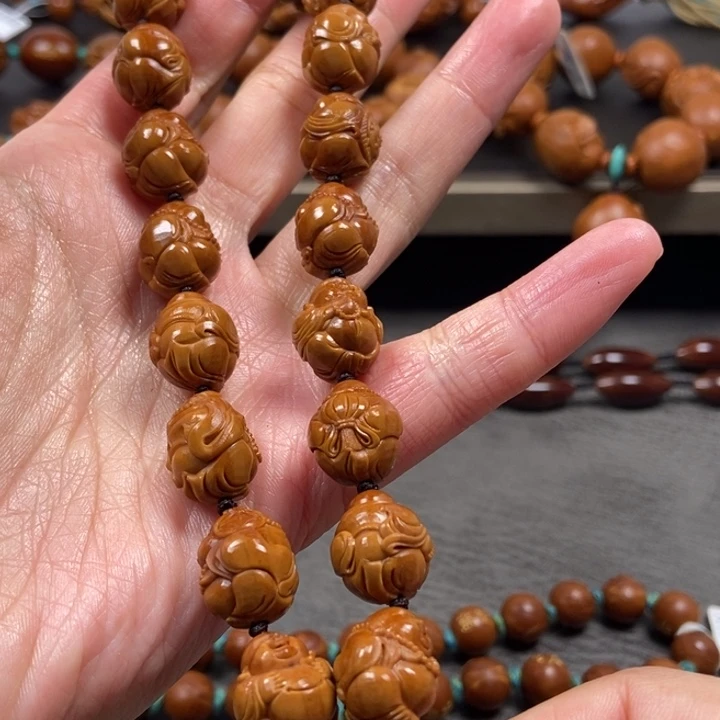 橄榄核手串/手链十八弥勒手持