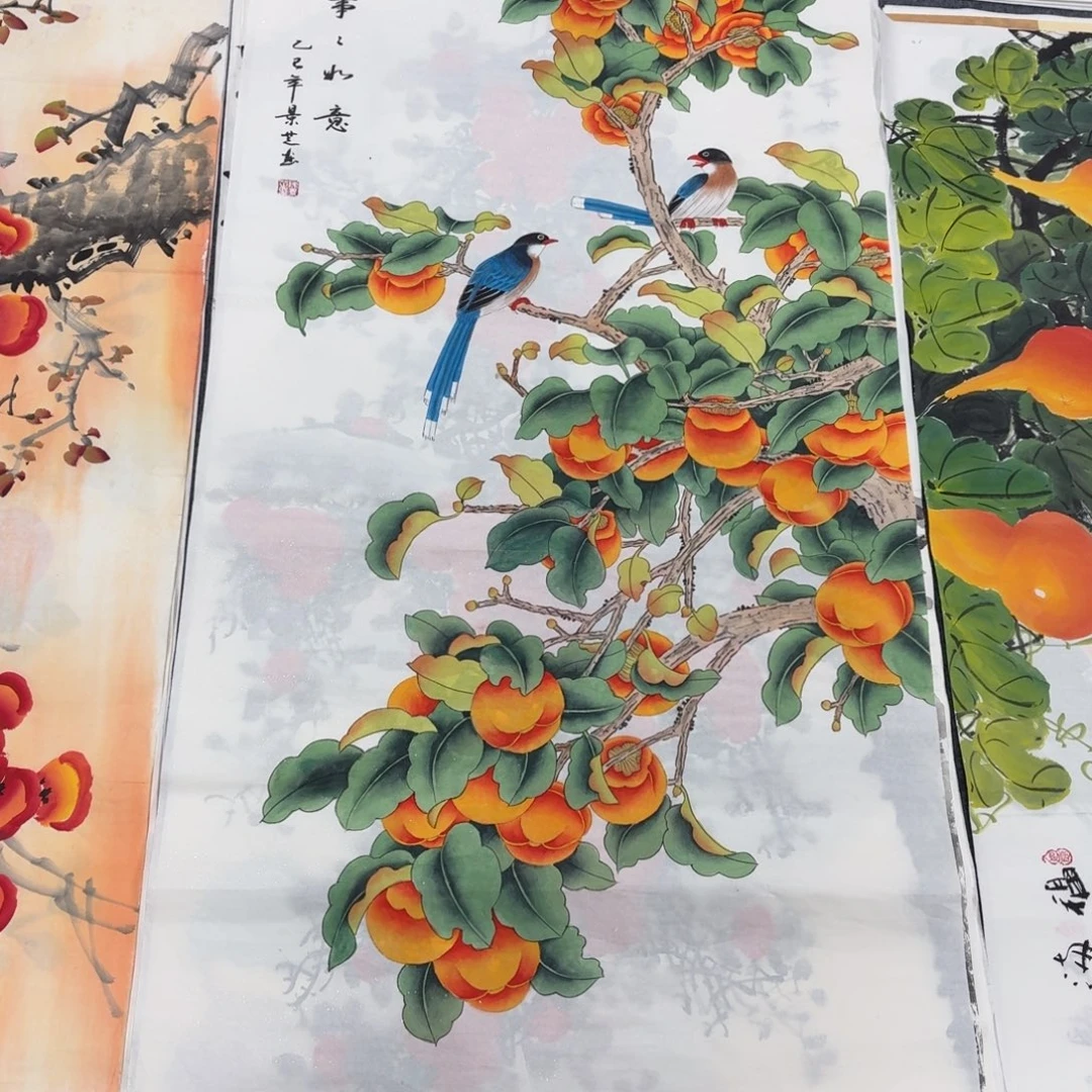 国画140×70工笔手绘画画画