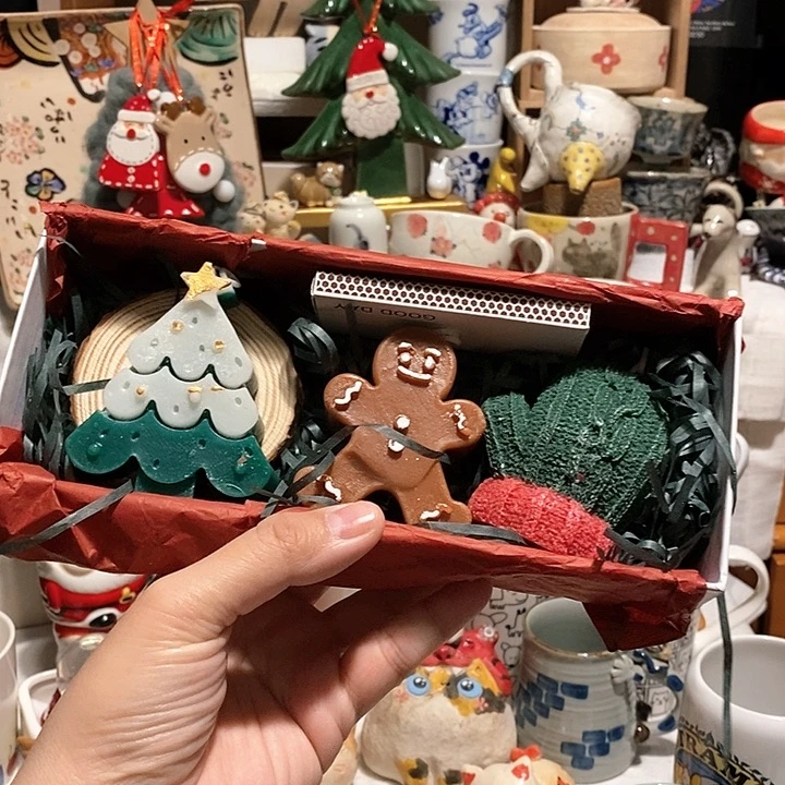 搪瓷香薰蜡烛圣诞