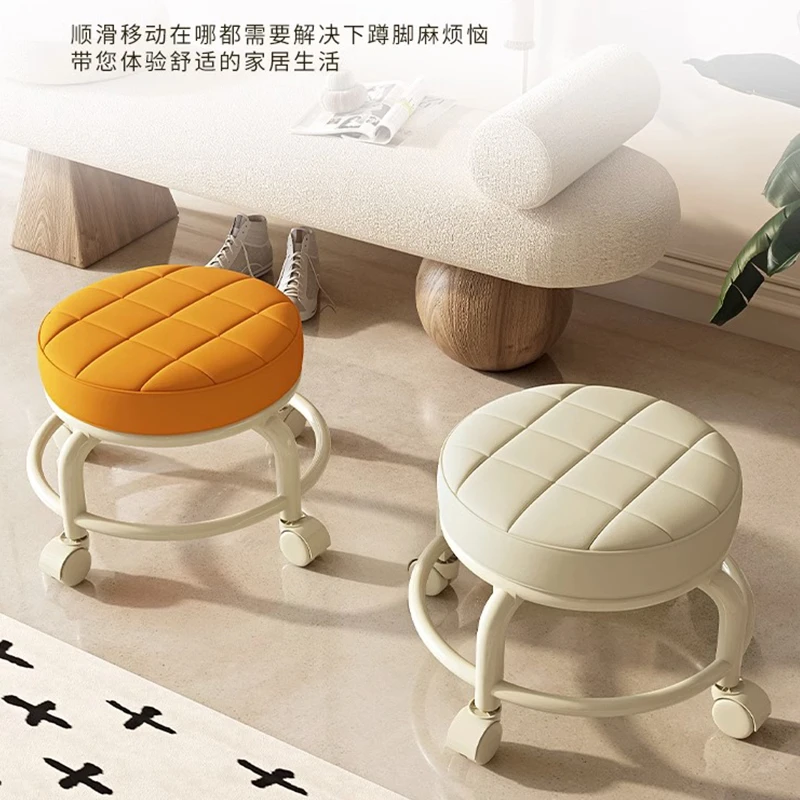 西邮哥【新疆包邮】滑轮矮凳万向轮椅子小凳子带轮学步凳美缝轱辘凳