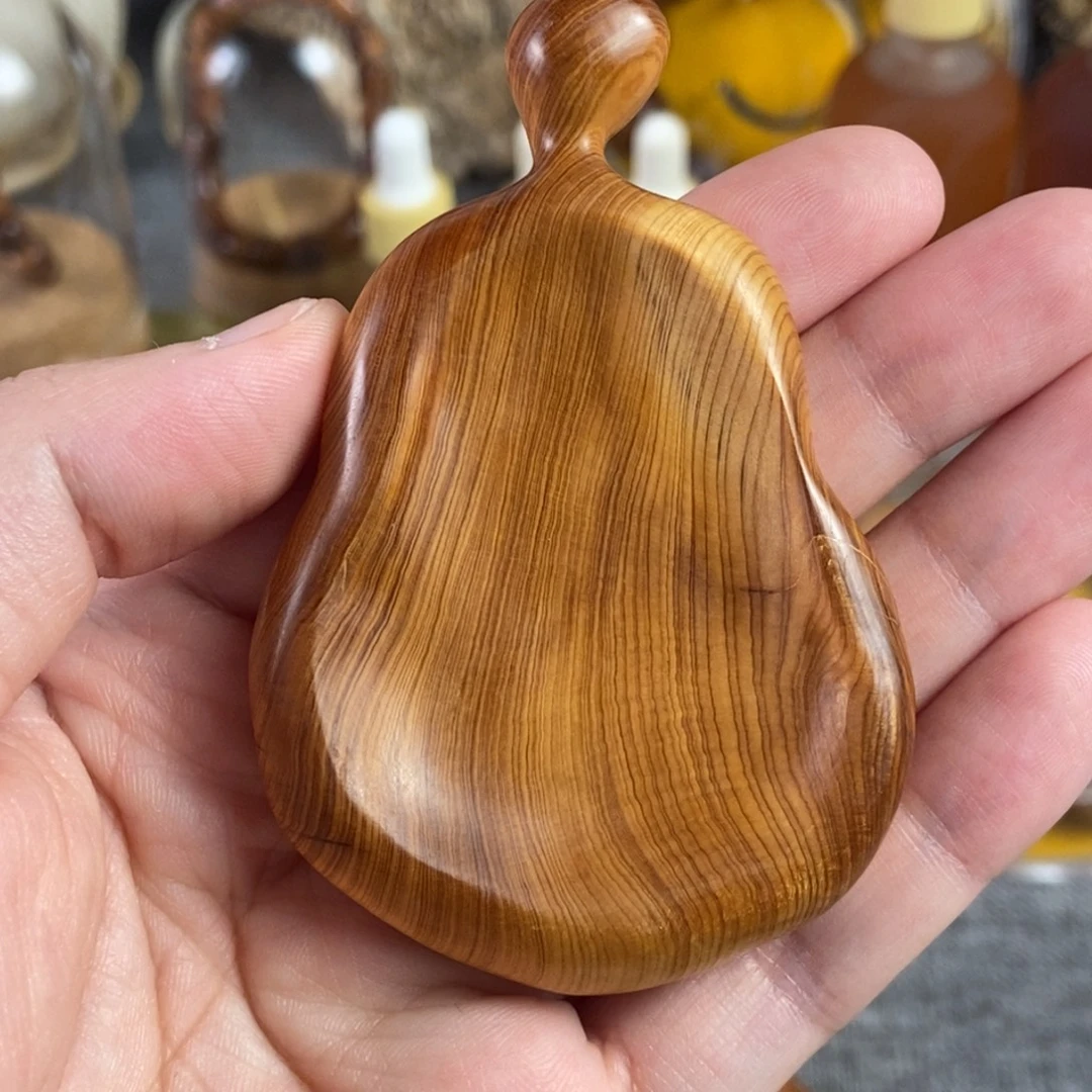 柏木（崖柏）手串/手链北太行黑油骨料凹形葫芦挂坠