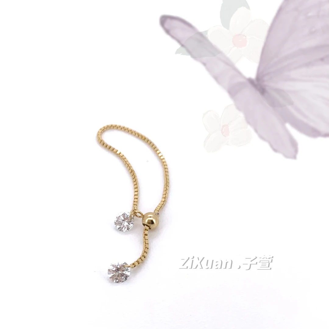 【子萱珠宝】18K金永恒闪耀钻戒指ZX2500270