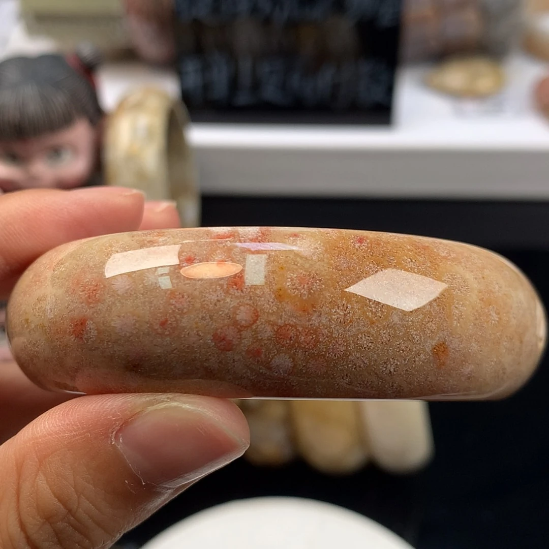 【闪购商品】硅化珊瑚（珊瑚玉）手镯未镶嵌上新手镯60.2（27号）