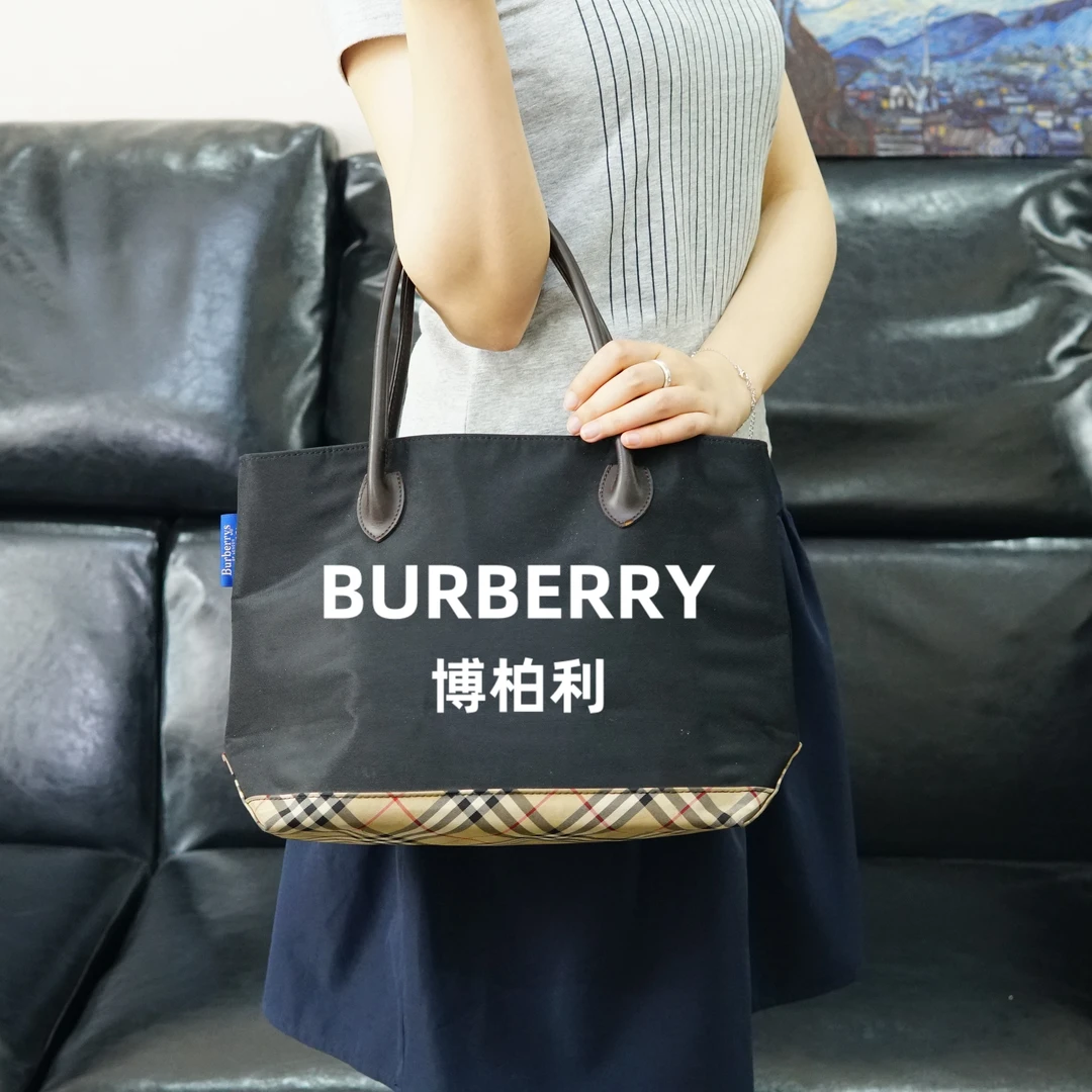 95新 BURBERRY/博柏利 格纹手提单肩/JJ05505623/5623/母亲节礼物