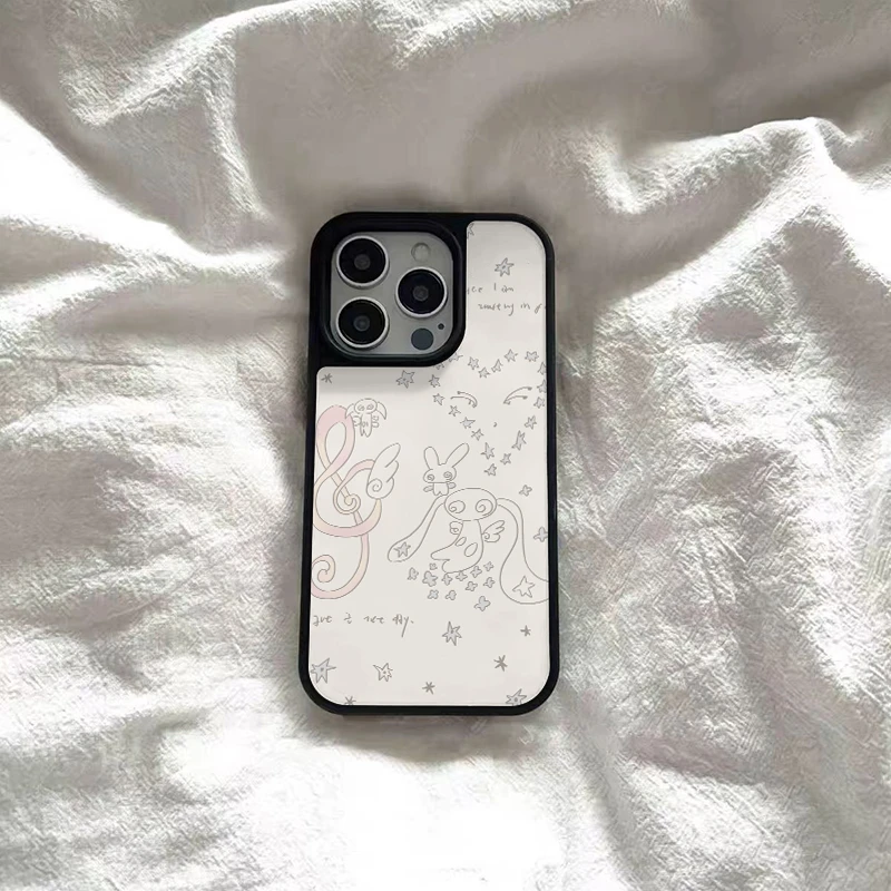 ins风粉色兔子适用苹果16promax手机壳iphone15新款14女生13套121