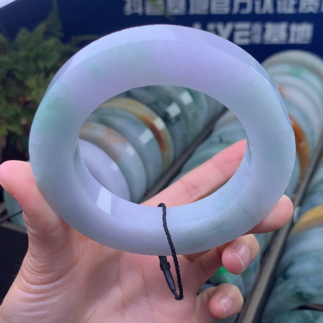 定制翡翠未镶嵌手镯定制不退不换