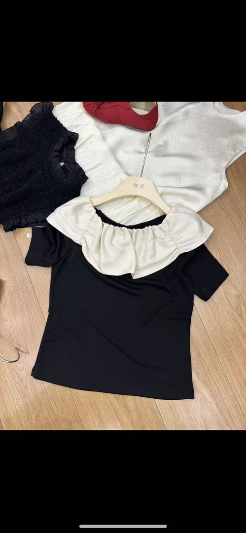 【三顺服饰】｛娃娃领锻料｝上衣