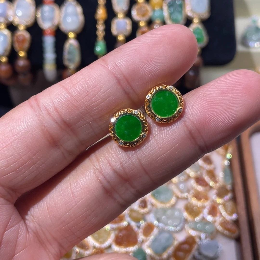 翡翠银S925镶嵌颈饰