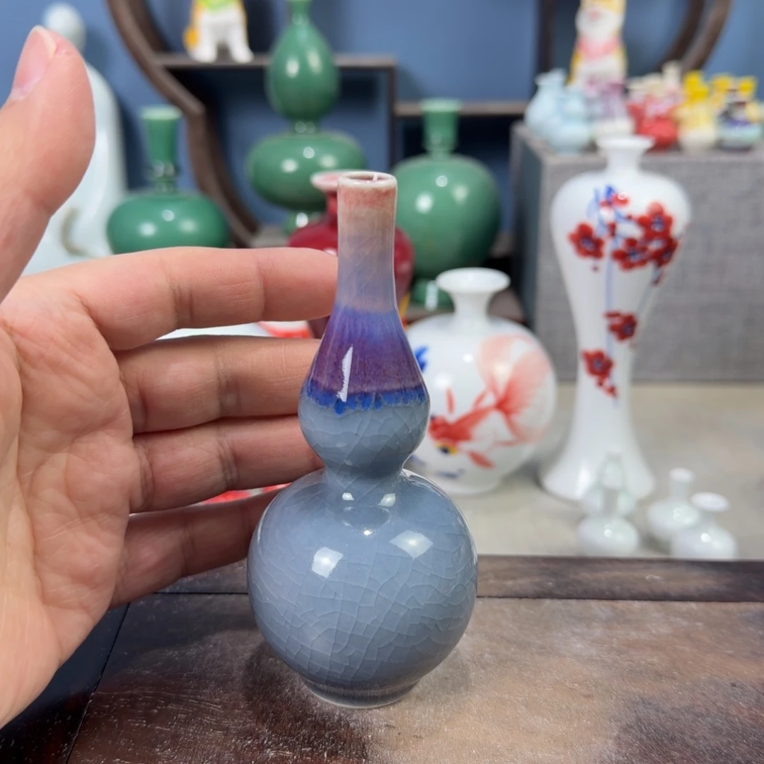 陶瓷手工小花器摆件