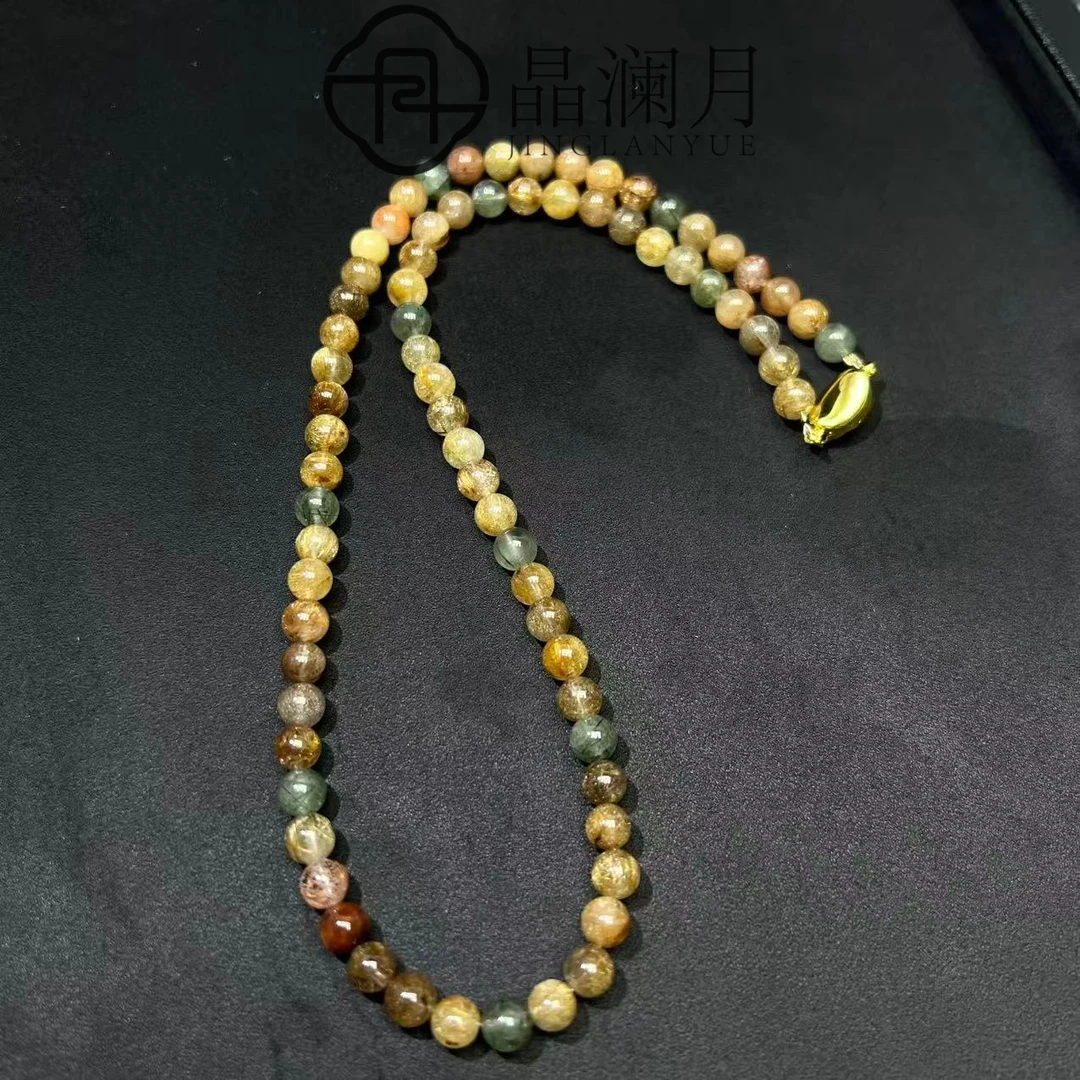 【晶澜月】M240【svip私人定制版】天然彩发晶项链 多样性发其一