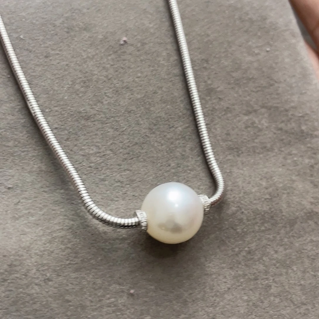 颈饰海水珍珠银S925镶嵌