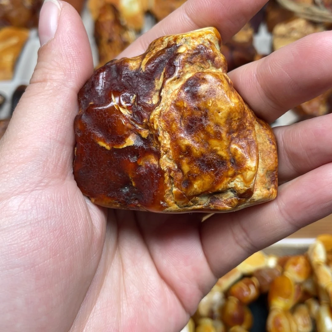 蜜蜡珠宝奇石未镶嵌自****云