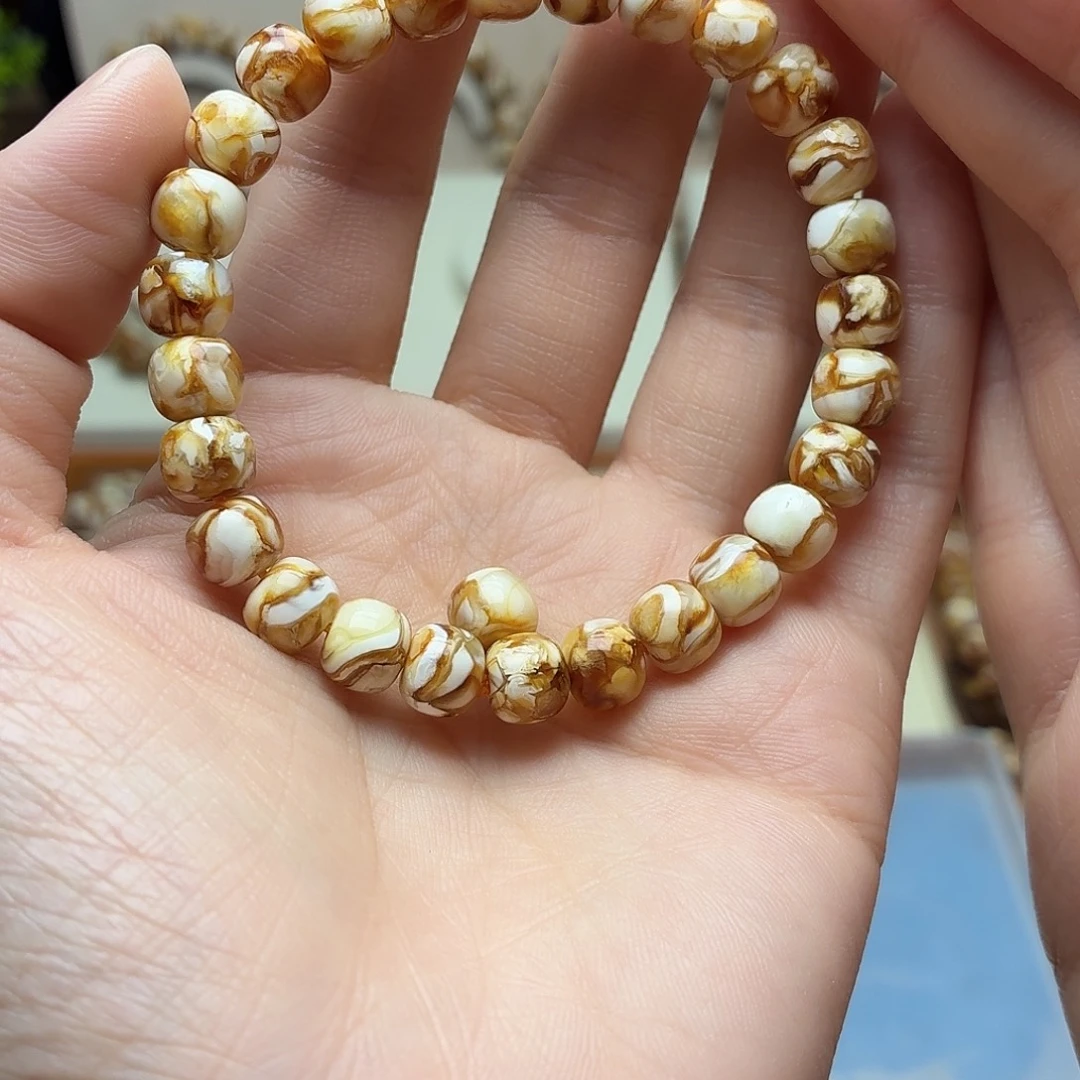 蛙***总沁色老型手串单圈8