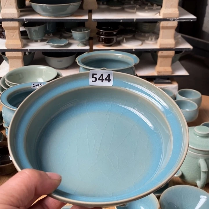 摆件瓷一级品原矿釉原产地汝瓷