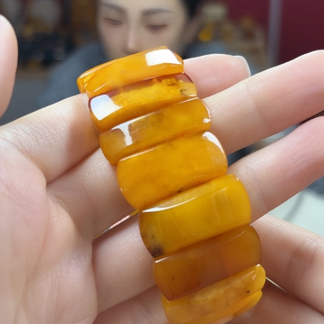 未镶嵌蜜蜡手链手牌