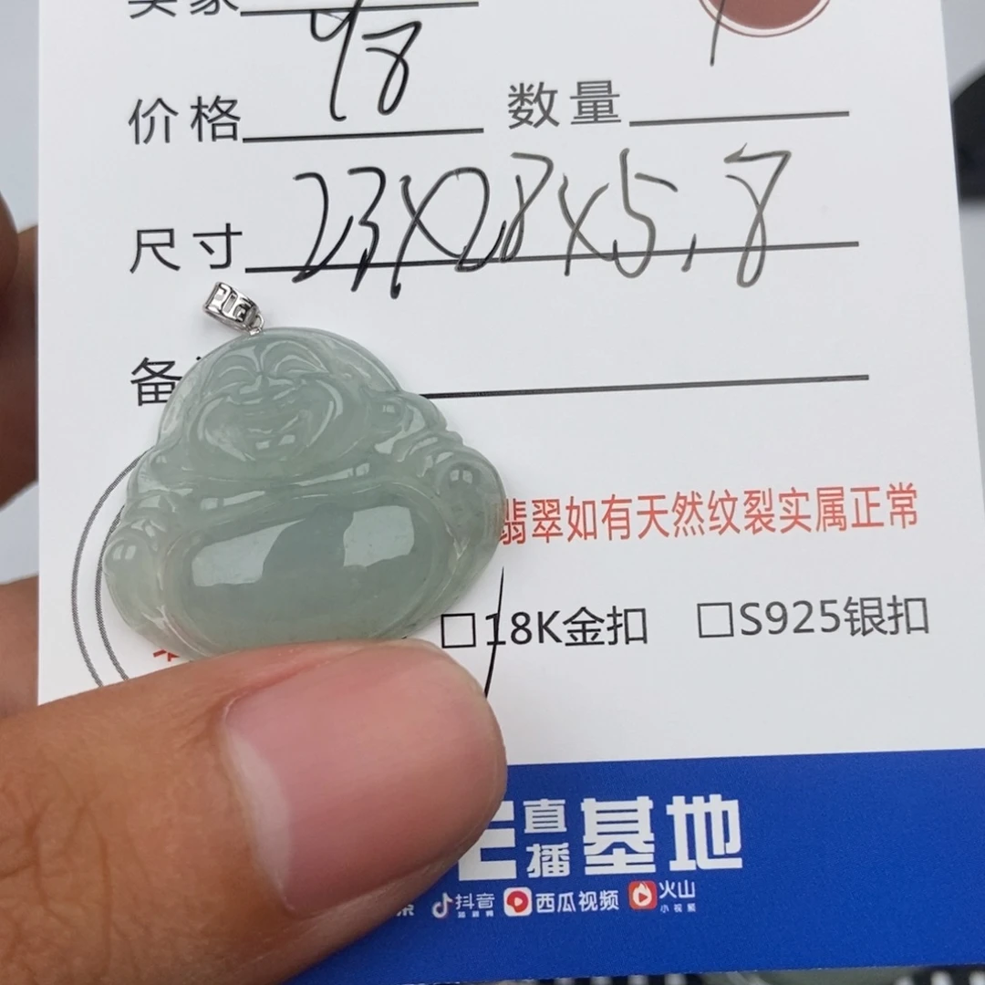 翡翠未镶嵌颈饰吊坠