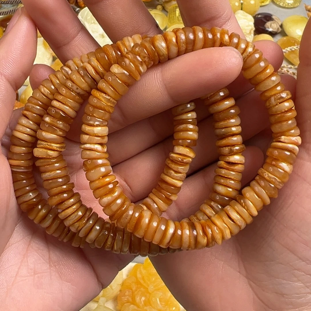 蜜蜡未镶嵌裸石多样性发一条