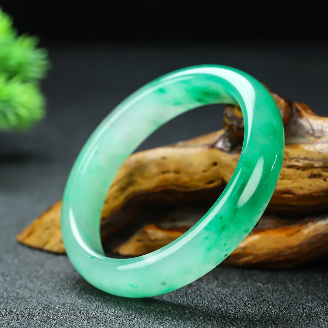 【天然独龙玉高冰飘花手镯】多样性发货，拍一发一