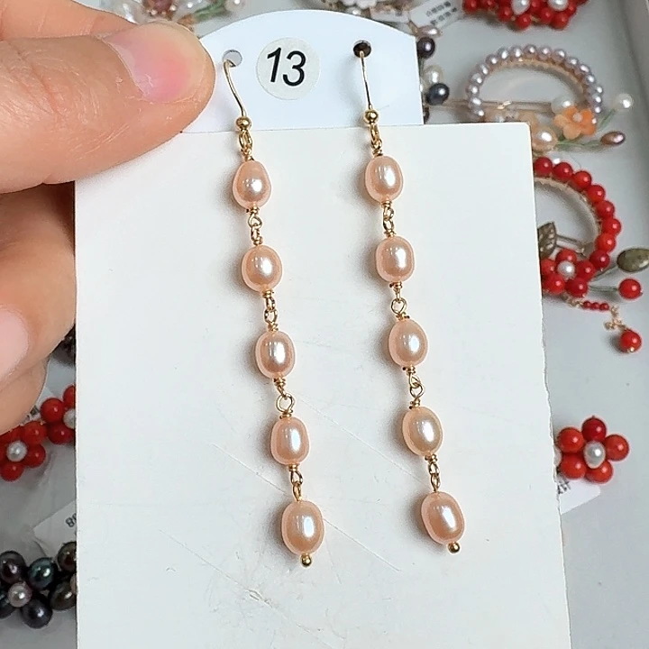 未镶嵌淡水珍珠耳饰