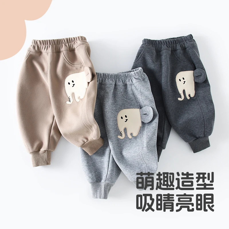 婴儿运动裤宝宝春季新款卫裤小童休闲裤子男童女童春秋外穿裤洋气