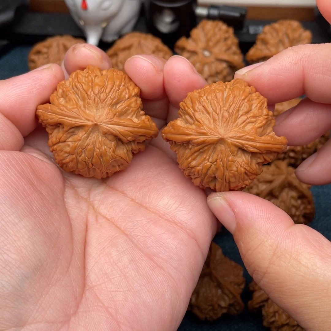 文玩核桃把件全品球磨43