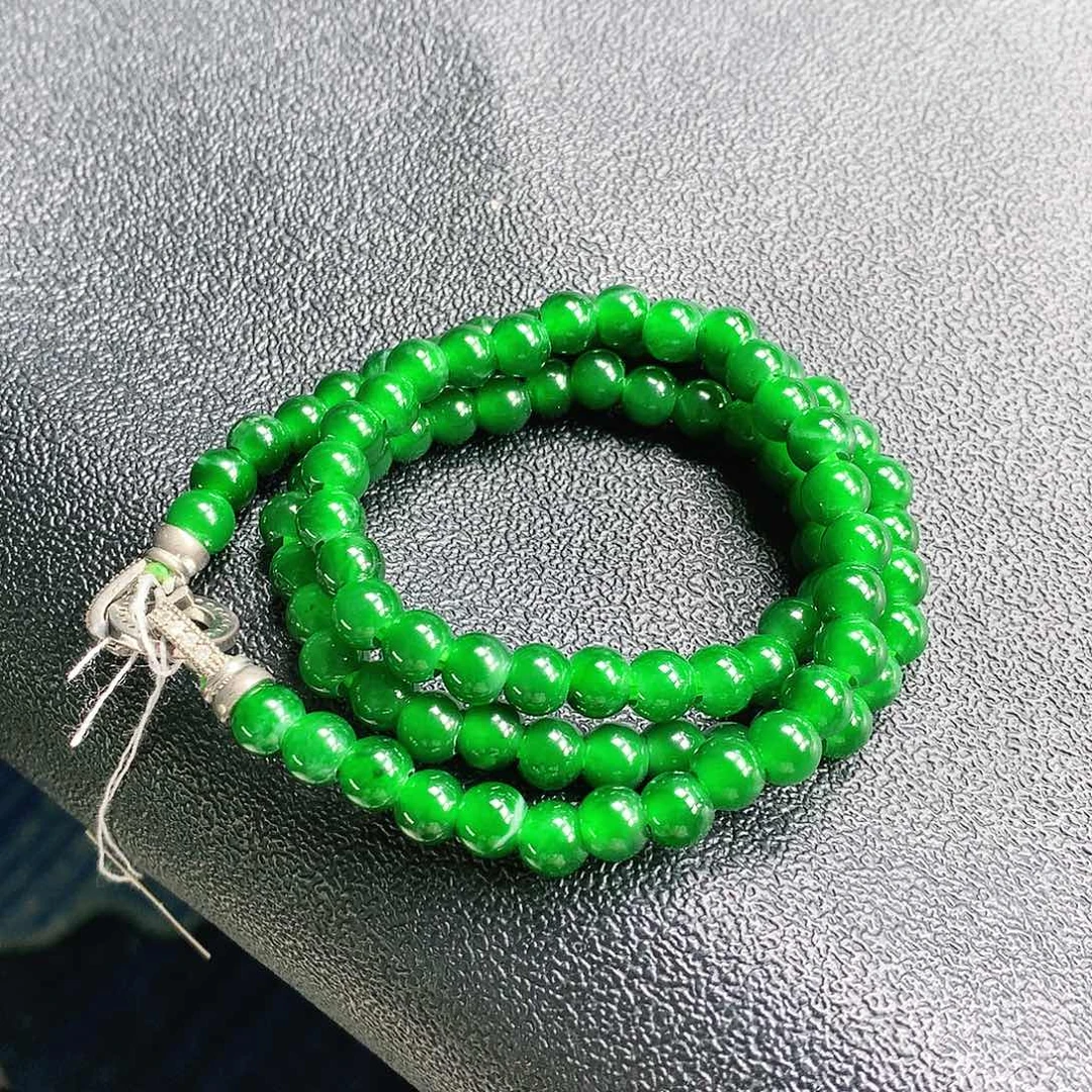 翡翠未镶嵌手串项链