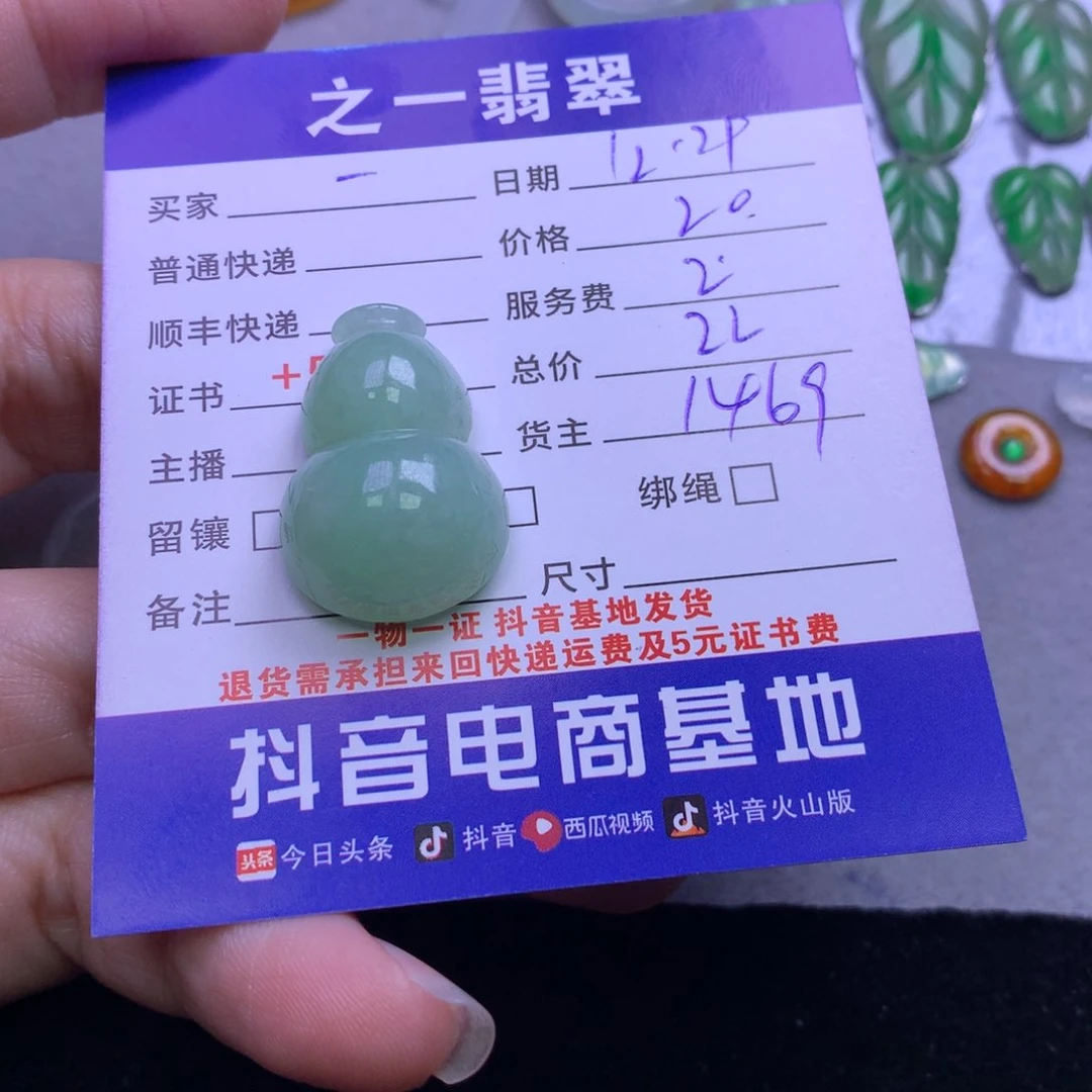 颈饰未镶嵌翡翠一**意