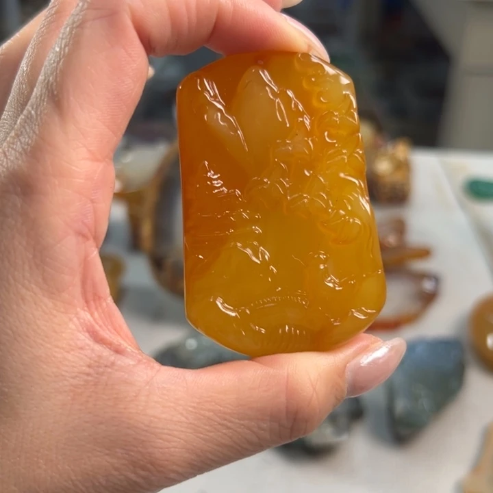 玛瑙/玉髓吊坠(不含链)未镶嵌