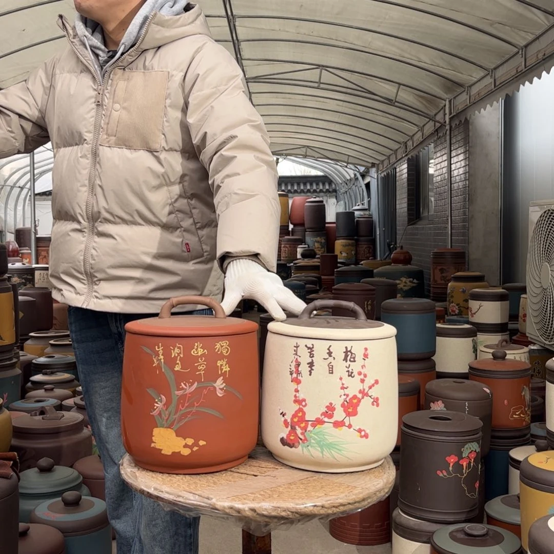 紫砂茶叶罐8 饼茶叶罐