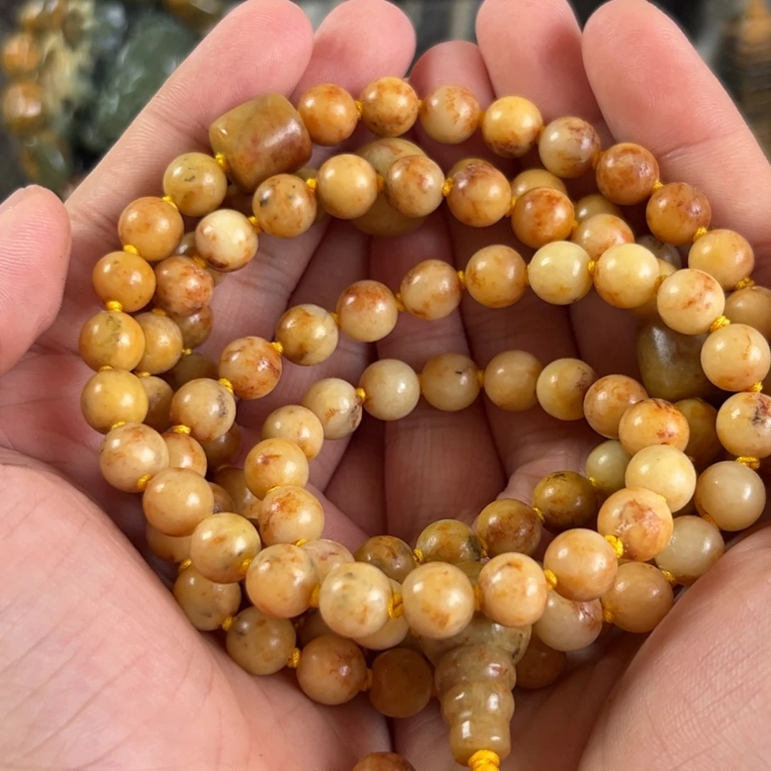 手串未镶嵌岫岩河磨玉（透闪石质玉）陈*廷