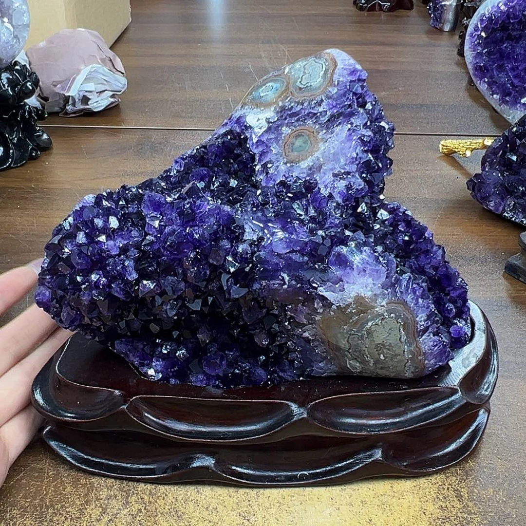 紫晶摆件未镶嵌晶体