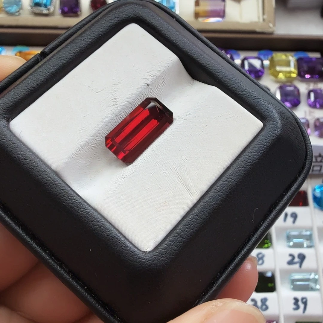 石榴石珠宝半成品未镶嵌抢购福利价卡14×7毫米