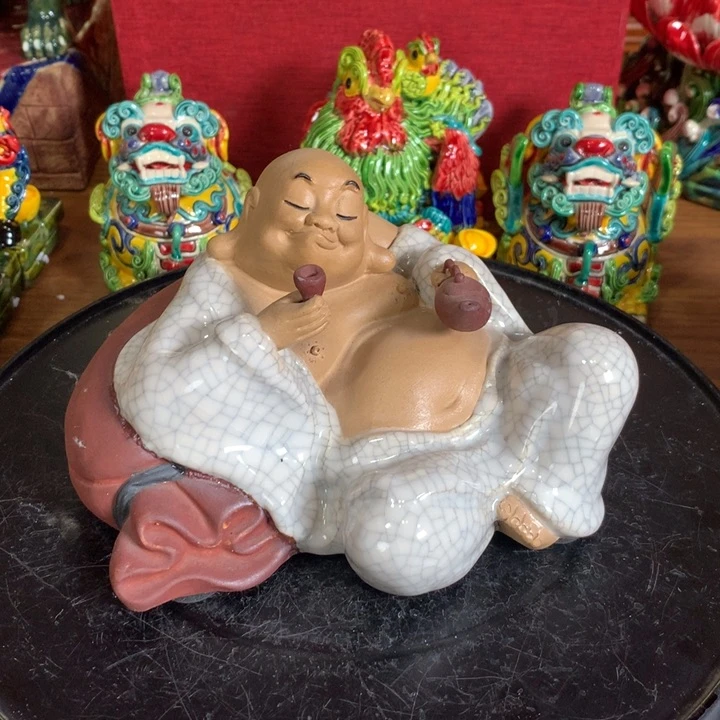 摆件陶瓷特价品茶佛