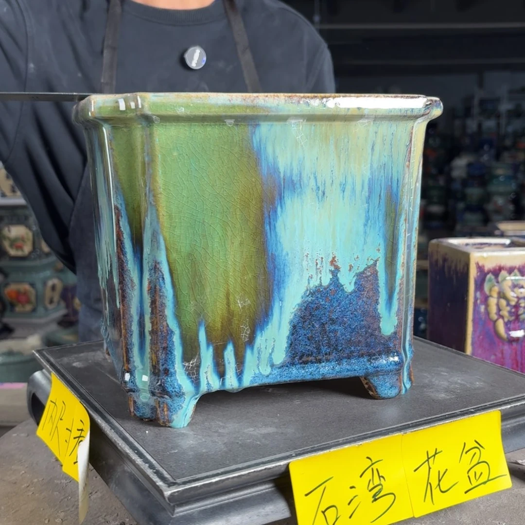 一风堂石湾花盆 内18*17缝隙351