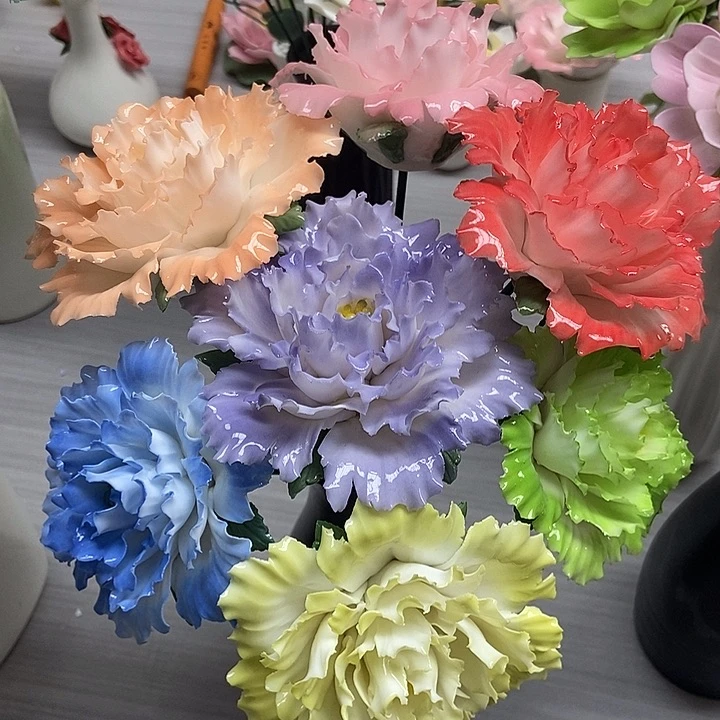 陶瓷纯手工捏花设计