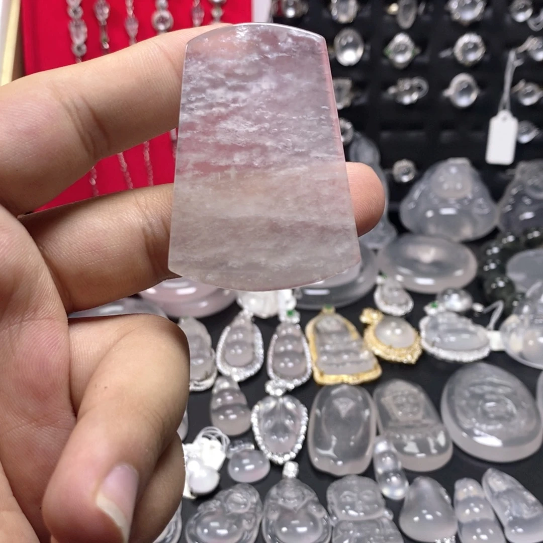 石英质玉未镶嵌吊坠(不含链)