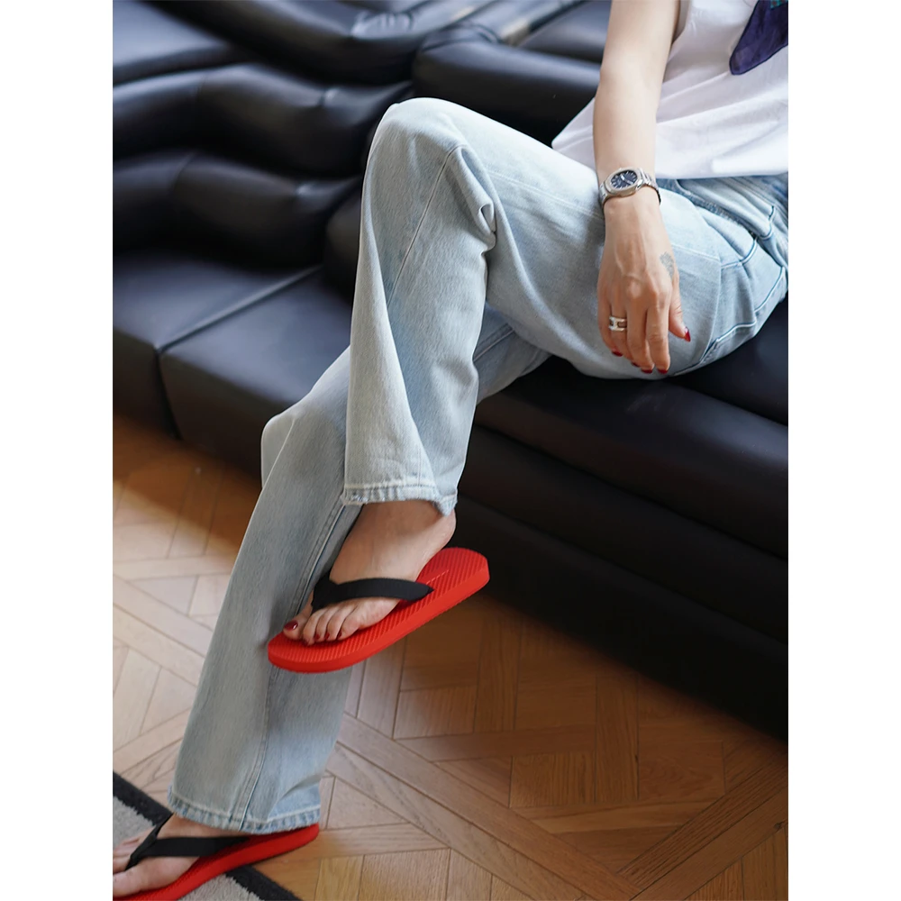 SHIIEELL 新款时尚洋气女士凉拖鞋休闲风百搭人字拖凉鞋W5121